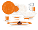 Столовий сервіз Luminarc Ambi Poppy Orange 46 предметів V5977 - зображення 1
