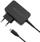 Мережевий зарядний пристрій Qoltec GaN Power Pro Charger USB-C 30W 5-20V 1.5-3A Black - зображення 1