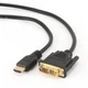 Кабель Cablexpert HDMI - DVI V 1.4 (M/M), 1.8 м, чорний (CC-HDMI-DVI-6) пакет - изображение 1