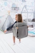 Подвесная Тканевая Детская качель Comfort + Серая - изображение 9