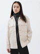 Джинсовая куртка женская Uniqlo 765570432 L Молочная (1159797663) - изображение 4