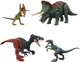 Набор из 4 фигурок Динозавров Мир Юрского Периода Jurassic World Dominion 4 Dinosaur Action Figures Mattel (HJJ85) - изображение 1