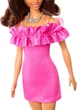 Лялька Барбі Модниця в рожевій мінісукні з каштановим волоссям Barbie Fashionistas 65th Anniversary Pink Dress 217 (HRH15) - изображение 4