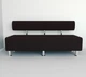 Диван прямой офисный Tobi Sho Ловис-42 без подлокотников 1800x540x750, кожзам Темный шоколад 22311 - изображение 3