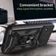 Чехол Hide Shield для Motorola Moto E13 бампер противоударный с подставкой Black - изображение 2