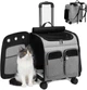 Візок-рюкзак для переноска собак та котів Voyager Pet LVGB2010 з телескопічною ручкою та 4-ма колесами, Сірий - зображення 1