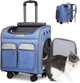 Візок-рюкзак для переноска собак і котів Voyager Pet LVGB2010 з телескопічною ручкою та 4-ма колесами, Синій - зображення 1
