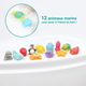 Zestaw zabawek do kąpieli Ludi Bath Animals 12 szt (3550839921740) - obraz 2