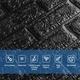 Самоклеюча 3D панель під чорну цеглу 700x770x7мм (19-7) - изображение 2