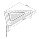 Стiл для монiтору/ноутбука Gembird MS-TABLE-02, трикутний, метал - зображення 3