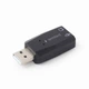 Адаптер Gembird SC-USB2.0-01, USB2.0 to Audio, чорного кольору, блістер - зображення 3