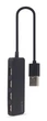 Хаб на 4 порти USB 2.0 Gembird UHB-U2P4-06, пластик, чорний - зображення 2