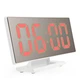 Электронные настольные зеркальные LED часы UKC DS-3618L красная подсветка белый корпус - изображение 1