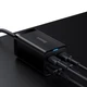 МЗП Baseus GaN3 Pro 65W (2 Type-C + 2 USB) + Кабель Type-C to Type-C 100W (1m) black - зображення 5