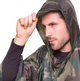 Дождевик плащ с капюшоном мужской и женский TY-0548 Камуфляж влагозащитное пончо размер универсальный 210 х 148 см с чехлом - изображение 6