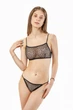 Бюстгальтер-топ жіночий мереживний Felisiya Lingerie Чорний 2002-170/863 L - зображення 2
