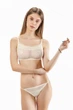 Комплект жіночий топ та стрінги з сіточки в горошок Felisiya Lingerie Айворі 2002+204-004г M - зображення 5