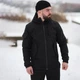 Мужская демисезонная Куртка Intruder SoftShell с капюшоном черная размер L - изображение 2