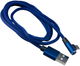 Kabel DPM USB-A - micro-USB kątowy 1 m niebieski (5906881212660) - obraz 2