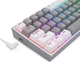 Механічна ігрова клавіатура з підсвічуванням клавіш REDRAGON Fizz K617 RGB Gray/White - зображення 3