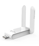 Мережевий USB 3.0 WiFi адаптер із двома зовнішніми антенами 600Mbps 2.4GHz/5GHz для Windows (476353-Prob) Білий - зображення 1