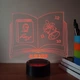 Именной светильник 3D, LED ночник учителю литературы, подарок от учеников на юбилей (16 цветов свечения) под заказ (НЧ0025) - изображение 5