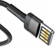 USB кабель Lightning для iPhone iPad BASEUS Cafule Series Special Edition (1m, 2A, 480 Mbps). Black - изображение 2