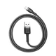 USB кабель Lightning для iPhone iPad BASEUS Cafule Series (0.5m, 2.4A, 480 Mbps). Black - изображение 3