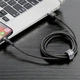 USB кабель Lightning для iPhone iPad BASEUS Cafule Series (0.5m, 2.4A, 480 Mbps). Black - изображение 4