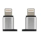 Перехідник Remax RA-USB2 Visual microUSB to Lightning срібний - зображення 1