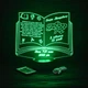 Именной светильник 3D,LED ночник учителю географии, подарок на юбилей учителя от учеников (16 цветов свечения) под заказ (НЧ0030) - изображение 3