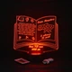 Именной светильник 3D,LED ночник учителю географии, подарок на юбилей учителя от учеников (16 цветов свечения) под заказ (НЧ0030) - изображение 5