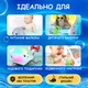 Плавающая игрушка "Кит-фонтан" для ванны интерактивный светящийся китенок на музыкальной колесной базе - изображение 4