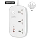 Сетевой удлинитель фильтр с GAN зарядкой Ldnio SC3416 |2USB/2Type-C, 3Sockets. QC/PD, 65W/5A, 2m Белый - изображение 1