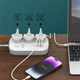 Сетевой удлинитель фильтр с GAN зарядкой Ldnio SC3416 |2USB/2Type-C, 3Sockets. QC/PD, 65W/5A, 2m Белый - изображение 2