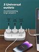 Сетевой удлинитель фильтр с GAN зарядкой Ldnio SC3416 |2USB/2Type-C, 3Sockets. QC/PD, 65W/5A, 2m Белый - изображение 13