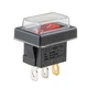 Переключатель on-off с подсветкой 12V квадратный Red 19*29*18мм 6A 250V 10A 125/250V 6A 250V - изображение 2