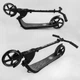 Самокат двухколесный складной Best Scooter Matrix до 100 кг колеса PU 200 мм черный 74077 - изображение 6