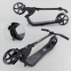 Самокат двухколесный складной Best Scooter Matrix FC до 100 кг колеса PU 200 мм черный 72378 - изображение 4