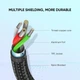 USB кабель Type-C UGREEN USB to Type-C Cable Aluminium Braid 3A 2m Black (US288) - изображение 5