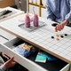 Письмовий стіл IKEA Мікке, білий, антрацит, 105x50 см, 104.898.39 - зображення 11