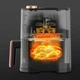 Аерогриль Su Tai 606 1000W аерофрітюрниця безмасляна для приготування без олії з регулюванням температури 6 л чорна - зображення 7