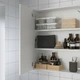 Дзеркальна шафа з дверцятами IKEA ENHET, біла, 60x17x75 см, 393.236.69 - зображення 6