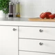 Ручка меблева IKEA БАГГАНЕС, нержавіюча сталь, 21 мм, 903.384.22 - зображення 3