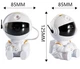 Проектор звездного неба ночник лазерный с пультом Astro Star Mini - White Космонавт - изображение 2