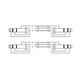 Готовый аудио кабель 2xJack 6,3 stereo — 2xJack 6,3 stereo Roxtone RAC-C200-L03 0,3м - изображение 3