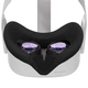Силиконовая маска для Oculus Quest 2, убирает просвет, защищает от пота, чехол, накладка, черная - изображение 4