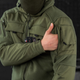 Мужская флисовая Куртка с вставками Softshell олива размер 2XL - изображение 8