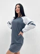 Жіноча спортивна сукня Fashion з двонитки 50/52 графіт - зображення 3