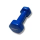 Гантель для фитнеса 1.5 кг EasyFit с виниловым покрытием синяя (1 шт) - изображение 1